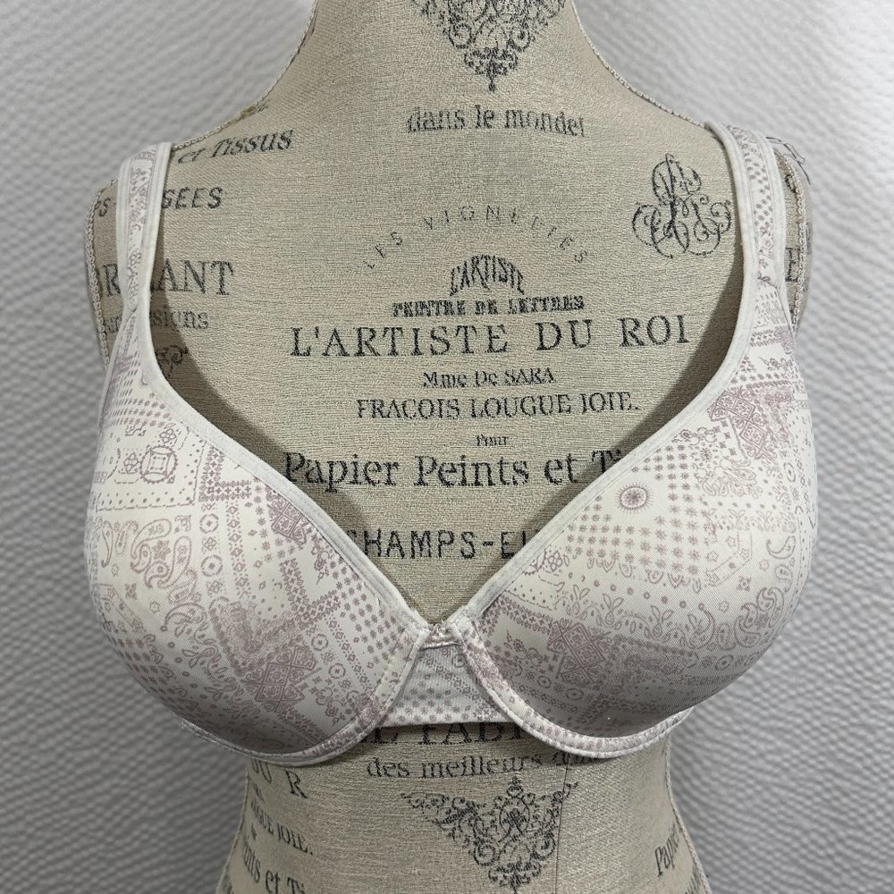 Lucky Brand Women's Full Coverage Push-Up Underwire Bra Beige/Print Tan Size 40D